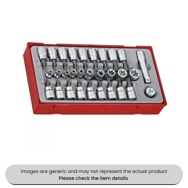 TX/TPX/TXE Socket Set 3/8" Drive 30 Piece Pack Qty 1