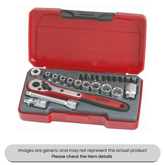 Socket Set 1/4" Drive 24 Piece Pack Qty 1