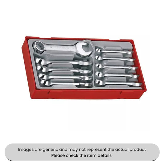 Chrome Vanadium Steel Combination Spanner Set Metric 10 Piece Pack Qty 1