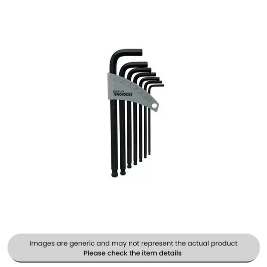 Chrome Vanadium Steel Ball Point Hex Key Set AF 7 Piece Pack Qty 1