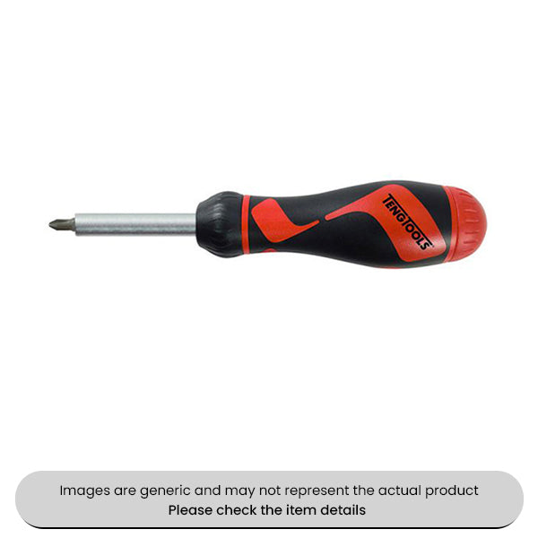 Bi-directional Ratcheting Bit Driver Set With 6 Bits Pack Qty 1