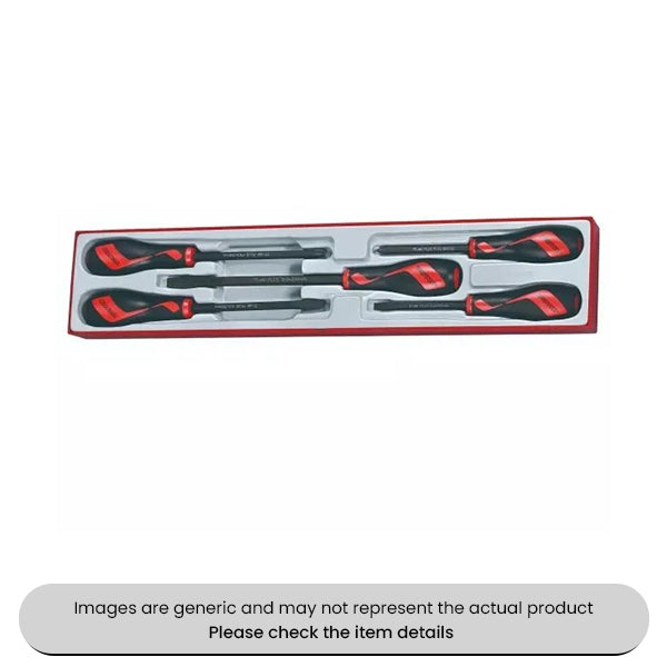 Hexagonal Shaft & Precussion Cap Screwdriver Set Mega Drive 5 Piece Pack Qty 1