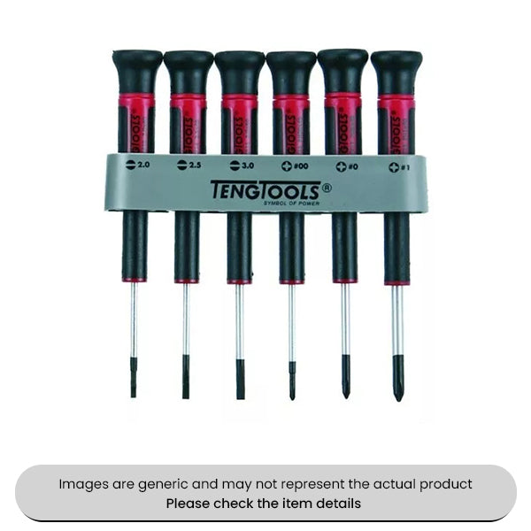 Crmo Alloy Steel Mini Flat, PH Screwdriver Set 6 Piece Pack Qty 1