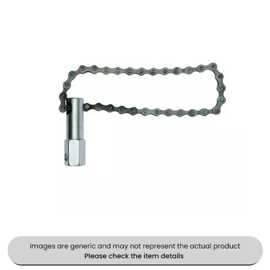Oil Filter Wrench Steel Chain 1/2" Drive 120mm Pack Qty 1
