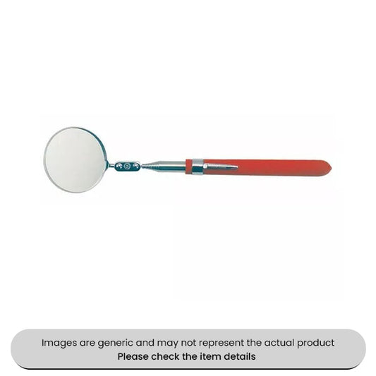 Telescopic Mirror Adjustable Head Pocket Clip 85CM 57mm Pack Qty 1