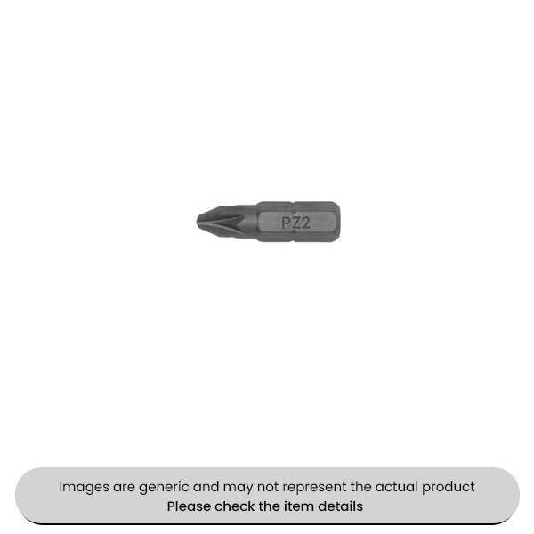 1/4" Hex S/Driver Bits PZ2 Pack Qty 10
