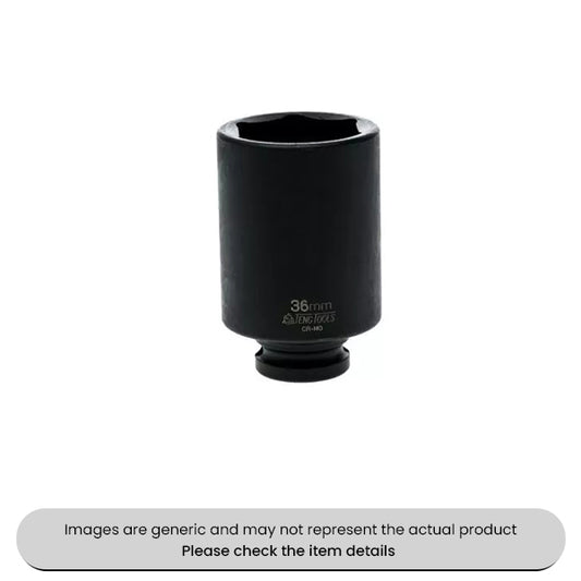 Deep Metric Impact Sockets 1/2" Drive, DIN Standard, 36MM Pack Qty 1