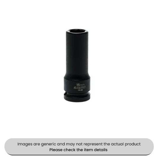 Deep Impact Sockets 1/2" Drive, DIN Standard, 16MM Metric, 6 Point Pack Qty 1