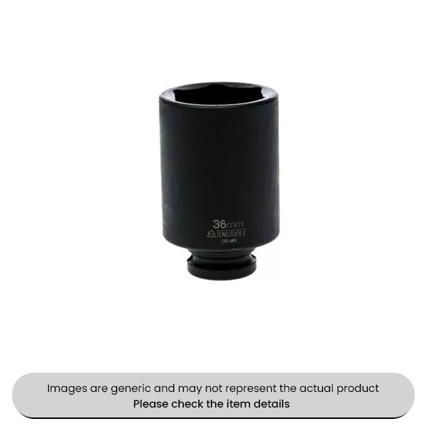 Deep Metric Impact Sockets 1/2" Drive, DIN Standard, 21MM Pack Qty 1
