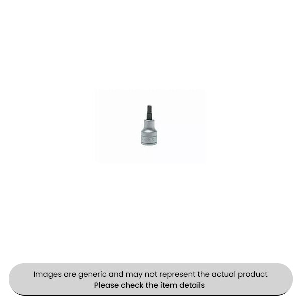 Chrome Vanadium Socket Bits 1/2" Drive Metric, Hex 5MM Pack Qty 1