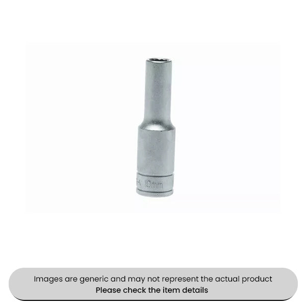 Chrome Vanadium Deep Sockets 1/2" Drive Metric, 12 Point, 16MM Pack Qty 1
