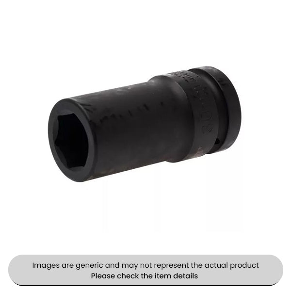 Chrome Molybdenum Deep Impact Sockets 1" Drive 32mm Metric 6 Point Pack Qty 1