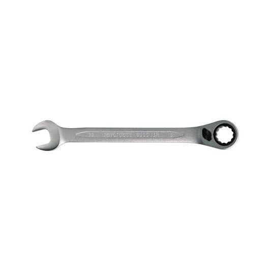 TENG Ratcheting Combination Spanner - 8mm, Satin Finish, 12 Point, 15° Offset Ends, Flip Reverse Switch Qty 1