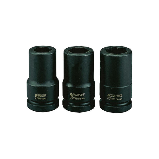 Teng Tools Impact Socket 3/4" Drive Deep 27mm Chrome Molybdenum Steel Heavy Duty Qty 1