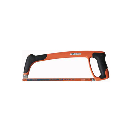 Bahco 319 Hacksaw Frame Steel Tube Core Plastic Grip With 24 TPI Blade Qty 1