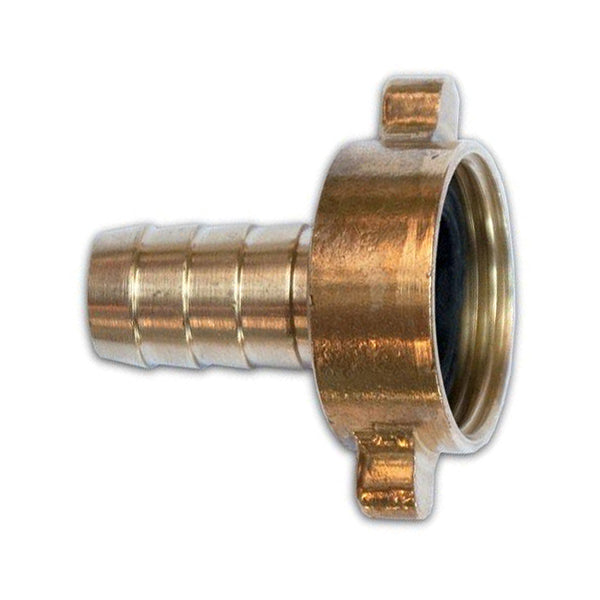 Brass Claw Fitting - Tap Cap & Tail, 1 1/4" BSP x 1 1/4" Bore Hose (32mm), Quick Connect Compatible Qty 2