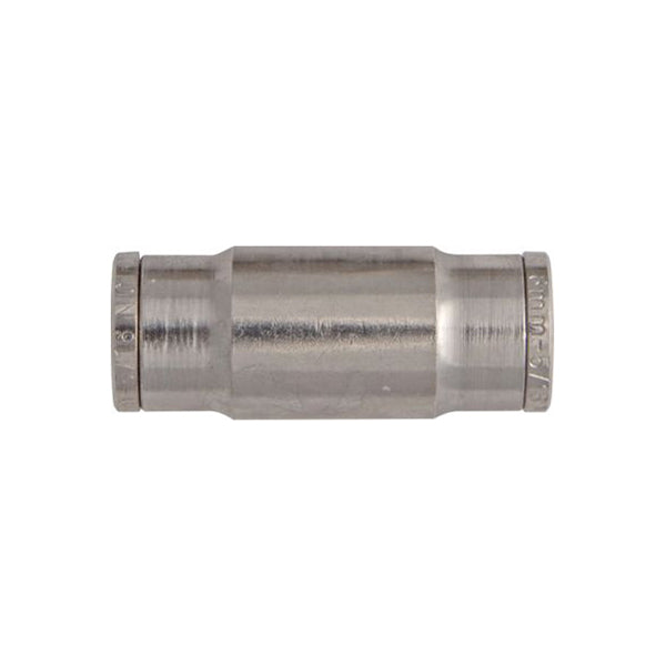Tube Couplings Push-Fit Brass Straight 4mm Durable Brass Pack of 5