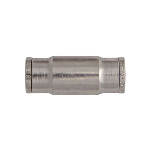 Tube Couplings Push-Fit Brass Straight 12mm Durable Brass Pack of 3