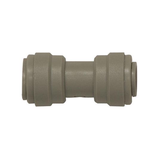 Quick Fit Tube Couplings Straight 1/4 Inch Plastic Grey Pack of 10