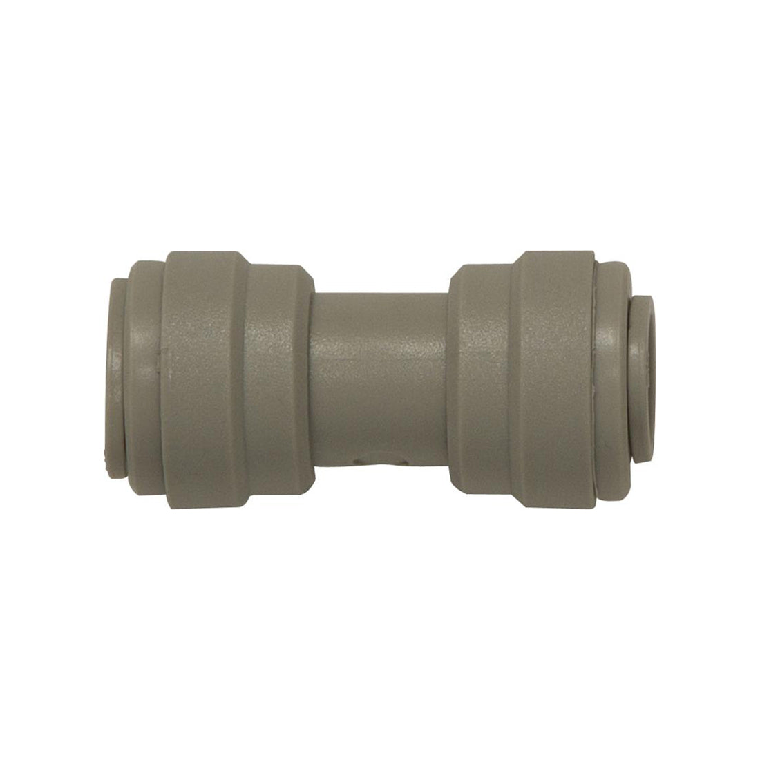 Quick Fit Tube Couplings Straight 3/8 Inch Plastic Grey Pack of 5