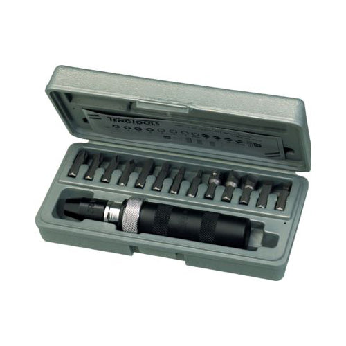Teng Tools Impact Driver Set 1/2" Drive 15 Piece Heavy Duty Reversible Storage Case Qty 1 Set