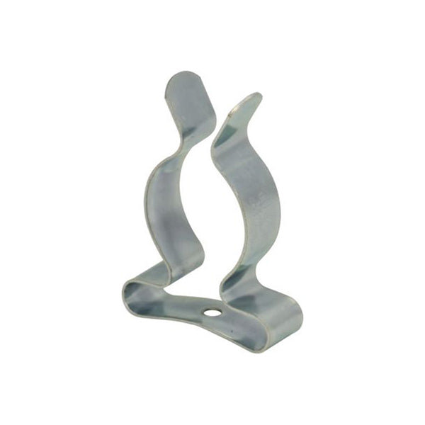 Tool Clip - Closed Type, 13–14mm (1/2"), Zinc?Plated Steel Pack of 100