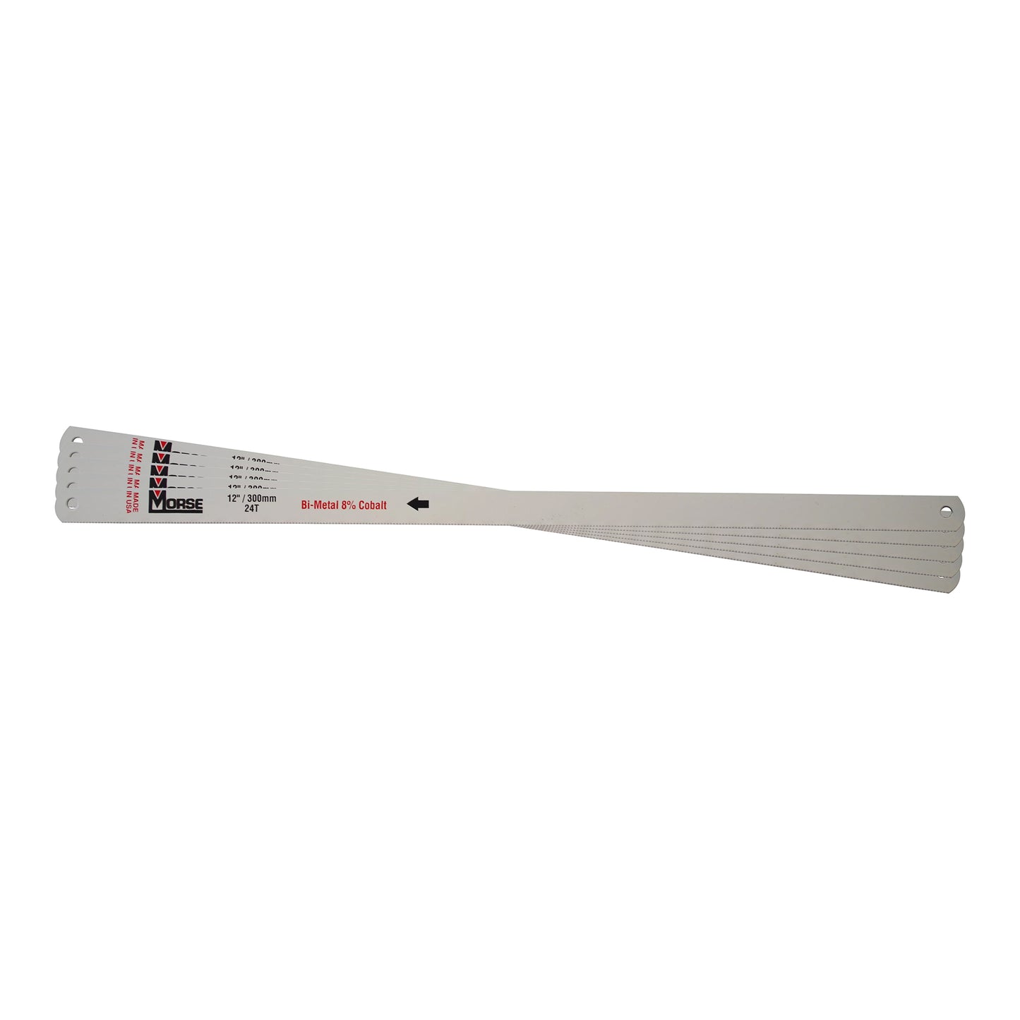 Morse Bi?Metal Hacksaw Blades 18 TPI 8% Cobalt HSS Heat & Wear Resistant Pack of 10