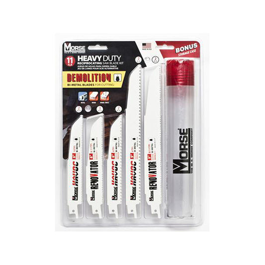 Morse Recip Saw Blade Kit 11pc Universal Fit Includes Renovator & Havoc Qty 1