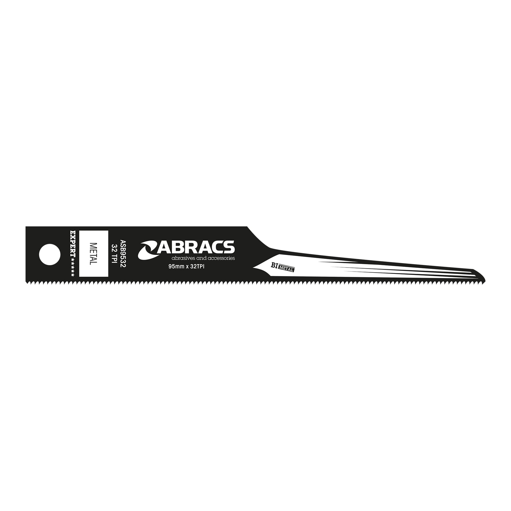 ABRACS Air Saw Blades - 24 TPI, For Flexible Soft Metals up to 2mm Pack of 5