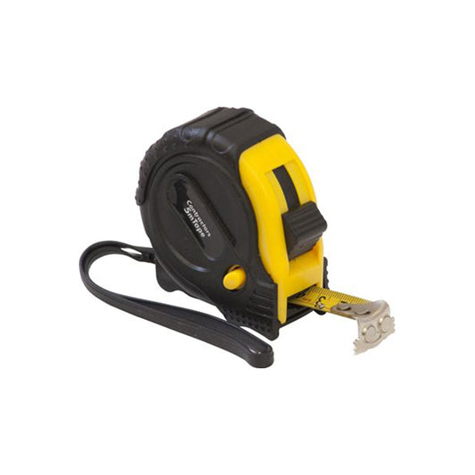 Tape Measure - 8m (26ft), Impact?Resistant Case, Belt Clip, Metric & Imperial Graduations, Power Return Qty 1