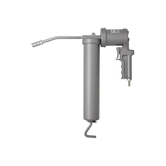 Air Operated Grease Gun - For 400g Cartridge or Bulk Feed, Extension Pipe & 4?Jaw Hydraulic Connector Qty 1