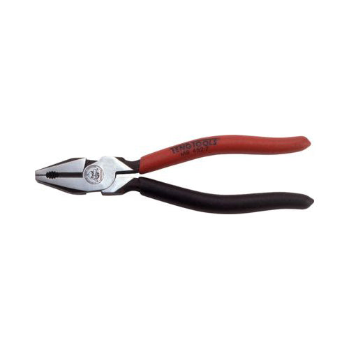 TENG Combination Pliers - High Leverage, 200mm (8"), Pipe Grip, Serrated Surfaces, Vinyl Coated Handles Qty 1