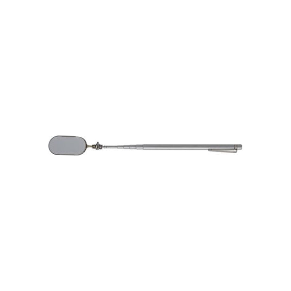 Inspection Mirror - Telescopic Oval, 25 x 50mm, Range 140–527mm, Adjustable Angle, Pocket Clip & Magnet Qty 1