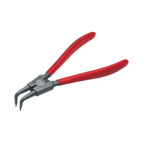 NWS Circlip Pliers - External Bent, 200mm, Ø40–100mm Circlip Capacity, Ø2.3mm Tip, DIN 5254 B Qty 1