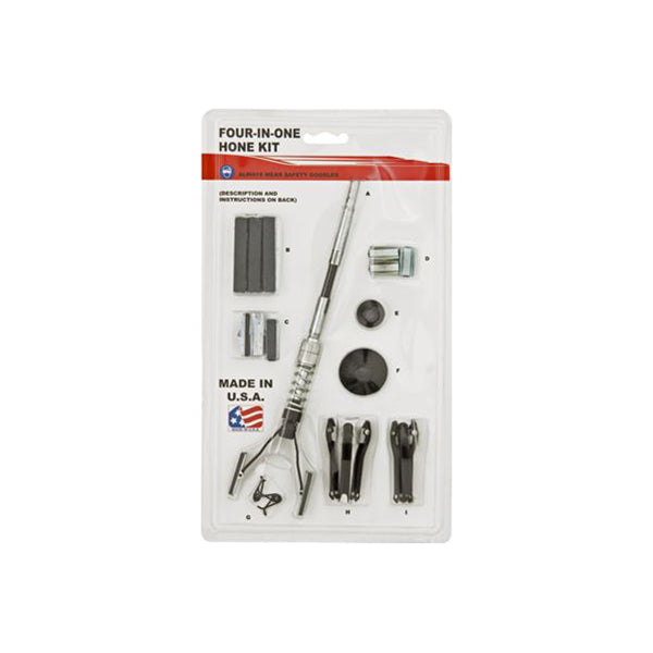 Four-in-One Brake & Engine Cylinder Hone Kit 14 Piece Adjustable for Small Cars & Engines Qty 1 Kit