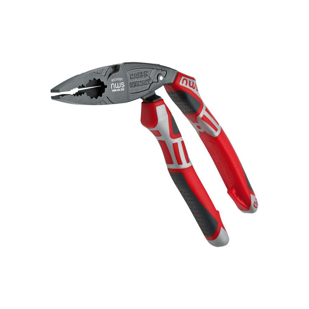 NWS ErgoCombi Pliers - 200mm (8"), IEC 60900 1000V Insulated, Ergonomic Angled Head, Can Be Used as Spanner Qty 1