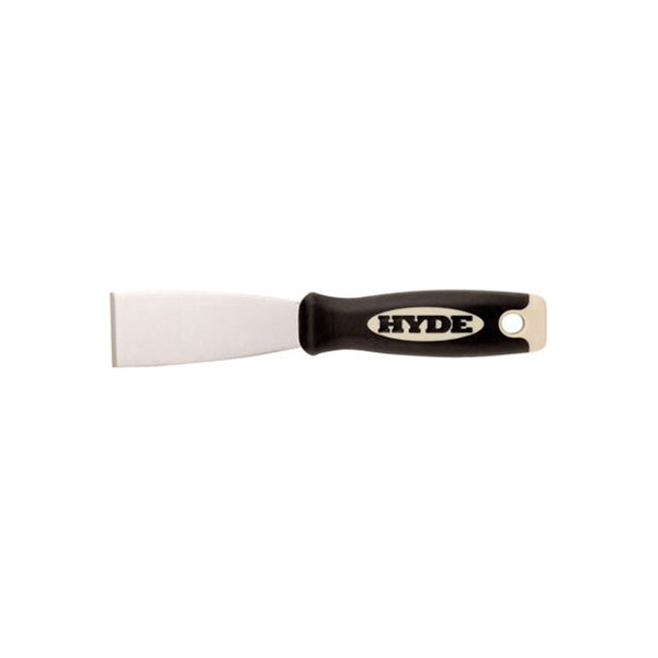 HYDE HYDE Scraper - Soft Grip Stiff Blade, 1.5" (38mm), High Carbon Steel, Ergo Handle Qty 1