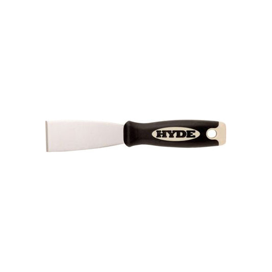 HYDE HYDE Scraper - Soft Grip Stiff Blade, 1.5" (38mm), High Carbon Steel, Ergo Handle Qty 1