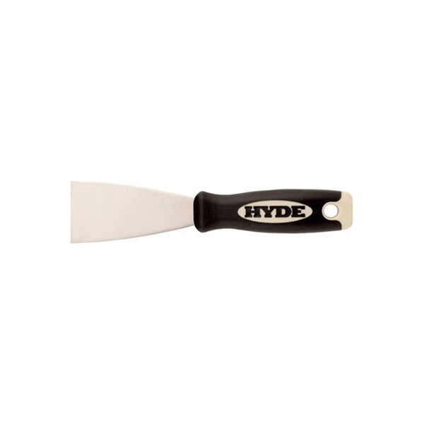 HYDE HYDE Scraper - Soft Grip Stiff Blade, 2" (51mm), High Carbon Steel, Ergo Handle Qty 1