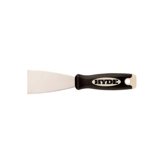 HYDE HYDE Scraper - Soft Grip Stiff Blade, 2" (51mm), High Carbon Steel, Ergo Handle Qty 1