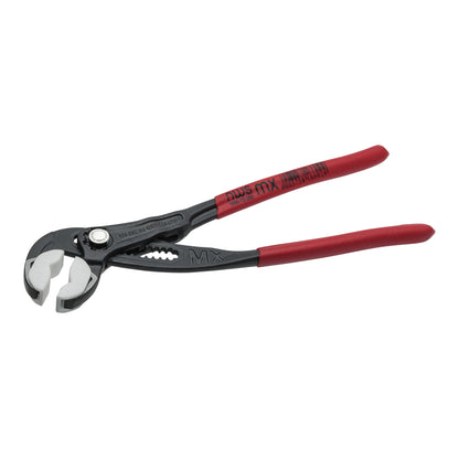 NWS Push Button Water Pump Pliers 300mm Jaw 75mm Chrome Vanadium Red Vinyl Handles Qty 1