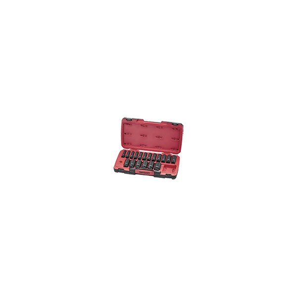 Teng Tools Impact Socket Set 1/2" Drive Deep 22 Piece Supplied in Plastic Storage Box Qty 1 Set