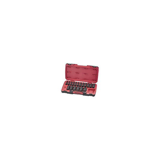 Teng Tools Impact Socket Set 1/2" Drive Deep 22 Piece Supplied in Plastic Storage Box Qty 1 Set