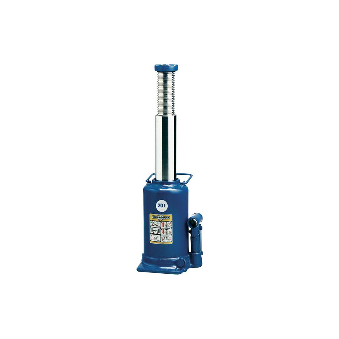 Hydraulic Bottle Jack AX20-240 30 Tonne Capacity, 242–467mm Height with Pump Handle Qty 1