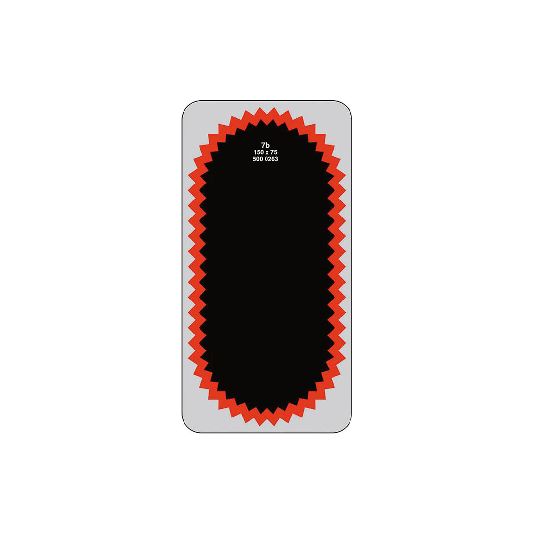 Rema Tip Top Tube Patches Red Edge Oval No.7B 150x75mm Trucks Agricultural Tyres Box of 10