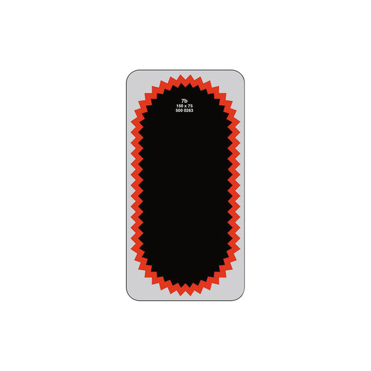 Rema Tip Top Tube Patches Red Edge Oval No.7B 150x75mm Trucks Agricultural Tyres Box of 10