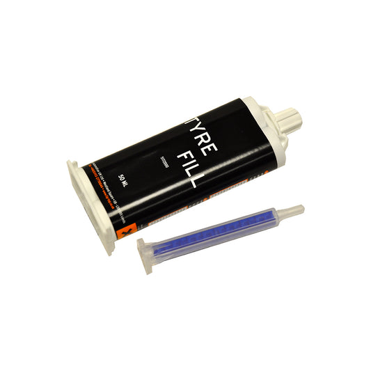 Tyre Fill Syringe 50ml Cartridge Flexible Two?Part Repair System for Heavy Duty Rubber Qty 1