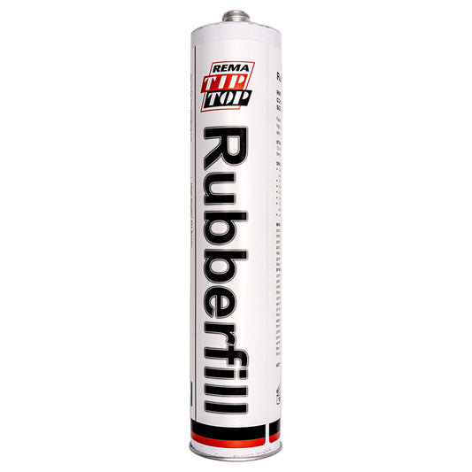 Rema Tip Top Rubberfill Tyre Repair Compound 310ml Cartridge Black Flexible Polyurethane Qty 1