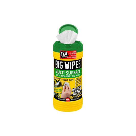 Big Wipes MultiSurface Bio Tub of 80 Plant?Based Antibacterial Biodegradable Qty 1