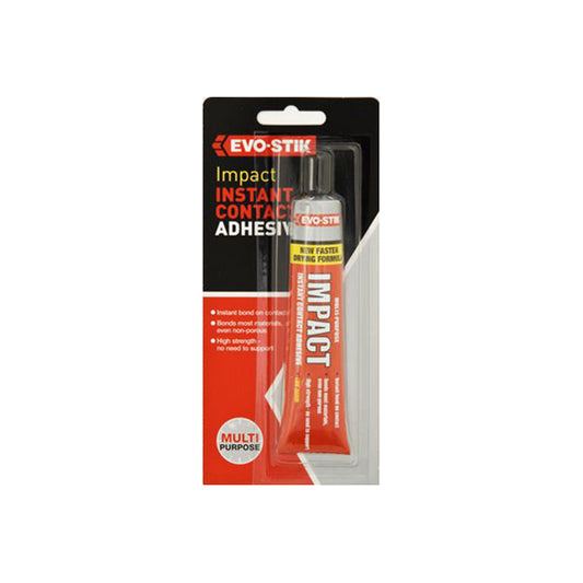 EVOSTIK Impact Adhesive - 65g Tube, Multi?Purpose, Instant Bond on Contact, Fast Drying Qty 6